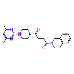 [4-[4-(4,6-DIMETHYLPYRIMIDIN-2-YL)PIPERAZIN-1-YL]-4-OXOBUTANOYL]-1,2,3,4-TETRAHYDROISOQUINOLINE