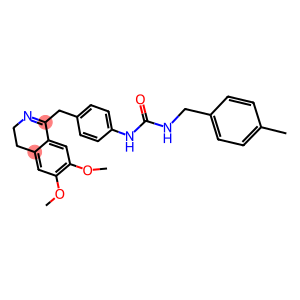 1-(4-((6,7-DIMETHOXY(3,4-DIHYDROISOQUINOLYL))METHYL)PHENYL)-3-((4-METHYLPHENYL)METHYL)UREA