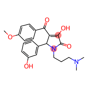 1-[3-(DIMETHYLAMINO)PROPYL]-3-HYDROXY-5-(3-HYDROXYPHENYL)-4-(4-METHOXYBENZOYL)-1,5-DIHYDRO-2H-PYRROL-2-ONE