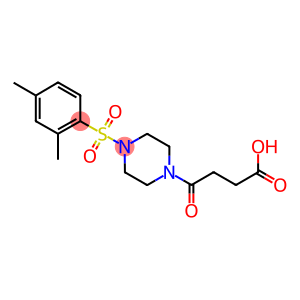 4-(4-[(2,4-DIMETHYLPHENYL)SULFONYL]PIPERAZIN-1-YL)-4-OXOBUTANOIC ACID