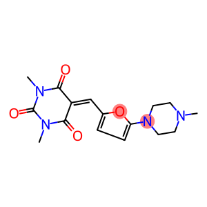 1,3-DIMETHYL-5-{[5-(4-METHYLPIPERAZIN-1-YL)-2-FURYL]METHYLENE}PYRIMIDINE-2,4,6(1H,3H,5H)-TRIONE