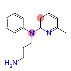 3-(2,4-DIMETHYL-9H-PYRIDO[2,3-B]INDOL-9-YL)PROPAN-1-AMINE