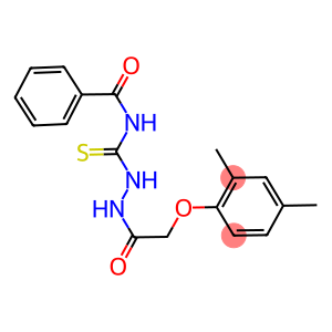 1-(2-(2,4-DIMETHYLPHENOXY)ACETYL)-4-BENZOYLTHIOSEMICARBAZIDE