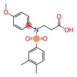 3-[(3,4-DIMETHYL-BENZENESULFONYL)-(4-METHOXY-PHENYL)-AMINO]-PROPIONIC ACID