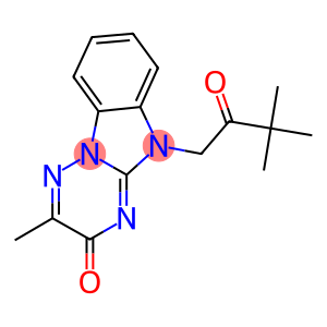 5-(3,3-DIMETHYL-2-OXOBUTYL)-2-METHYL[1,2,4]TRIAZINO[2,3-A]BENZIMIDAZOL-3(5H)-ONE