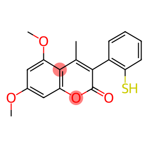 5,7-DIMETHOXY-4-METHYL-3-(2-THIOPHENYL)COUMARIN