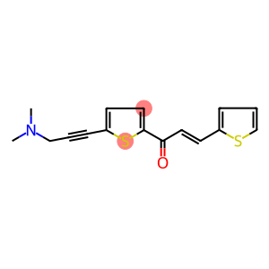 1-(5-[3-(DIMETHYLAMINO)PROP-1-YNYL]-2-THIENYL)-3-(2-THIENYL)PROP-2-EN-1-ONE