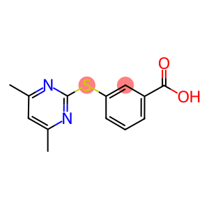 3-[(4,6-DIMETHYLPYRIMIDIN-2-YL)THIO]BENZOIC ACID