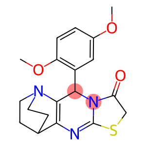 3-(2,5-DIMETHOXYPHENYL)-7-THIA-1,4,9-TRIAZATETRACYCLO[9.2.2.0(2,10).0(4,8)]PENTADECA-2(10),8-DIEN-5-ONE