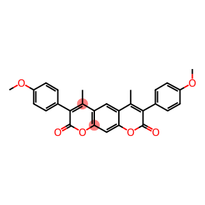 4,6-DIMETHYL-3,7-DI(4'-METHOXYPHENYL)-2,8-DIOXO-2H,8H-BENZO(1,2-B: 5,4-B')DIPYRAN