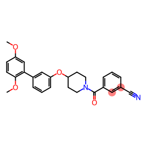 3-((4-[(2',5'-DIMETHOXYBIPHENYL-3-YL)OXY]PIPERIDIN-1-YL)CARBONYL)BENZONITRILE