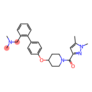 1-[4'-((1-[(1,5-DIMETHYL-1H-PYRAZOL-3-YL)CARBONYL]PIPERIDIN-4-YL)OXY)BIPHENYL-2-YL]-N,N-DIMETHYLMETHANAMINE