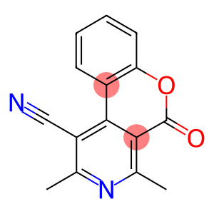 2,4-DIMETHYL-5-OXO-5H-CHROMENO[3,4-C]PYRIDINE-1-CARBONITRILE