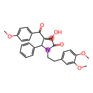 1-(3,4-DIMETHOXYPHENETHYL)-3-HYDROXY-4-(4-METHOXYBENZOYL)-5-PHENYL-1H-PYRROL-2(5H)-ONE