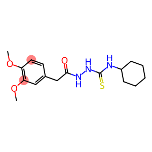 2-(3,4-DIMETHOXYPHENYL)-N-(((CYCLOHEXYLAMINO)THIOXOMETHYL)AMINO)ETHANAMIDE