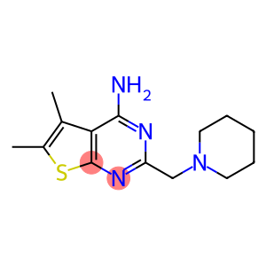 5,6-DIMETHYL-2-(PIPERIDIN-1-YLMETHYL)THIENO[2,3-D]PYRIMIDIN-4-AMINE