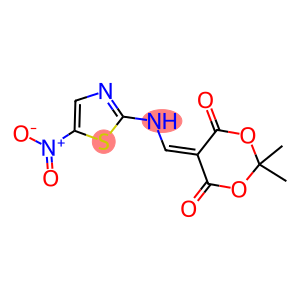 2,2-DIMETHYL-5-(((3-NITRO(2,5-THIAZOLYL))AMINO)METHYLENE)-1,3-DIOXANE-4,6-DIONE