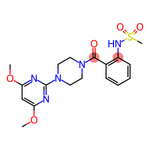 4-(4,6-DIMETHOXYPYRIMIDIN-2-YL)-1-[2-((METHYLSULPHONYL)AMINO)BENZOYL]PIPERAZINE