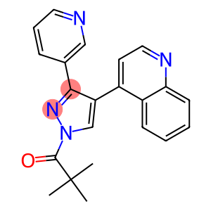 1-(2,2-DIMETHYLPROPANOYL)-3-(PYRIDIN-3-YL)-4-(QUINOLIN-4-YL)-(1H)-PYRAZOLE