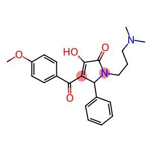 1-(3-(DIMETHYLAMINO)PROPYL)-3-HYDROXY-4-(4-METHOXYBENZOYL)-5-PHENYL-1H-PYRROL-2(5H)-ONE