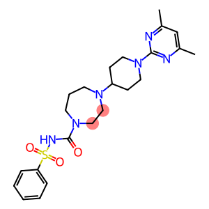 4-[1-(4,6-DIMETHYLPYRIMIDIN-2-YL)PIPERIDIN-4-YL]-N-(PHENYLSULFONYL)-1,4-DIAZEPANE-1-CARBOXAMIDE
