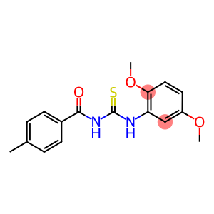 1-(2,5-DIMETHOXYPHENYL)-3-(4-METHYLBENZOYL)THIOUREA