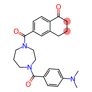 6-((4-[4-(DIMETHYLAMINO)BENZOYL]-1,4-DIAZEPAN-1-YL)CARBONYL)-3,4-DIHYDRONAPHTHALEN-1(2H)-ONE