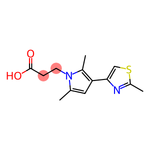 3-[2,5-DIMETHYL-3-(2-METHYL-1,3-THIAZOL-4-YL)-1H-PYRROL-1-YL]PROPANOIC ACID