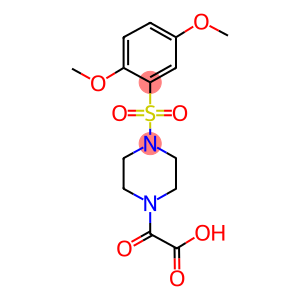(4-[(2,5-DIMETHOXYPHENYL)SULFONYL]PIPERAZIN-1-YL)(OXO)ACETIC ACID