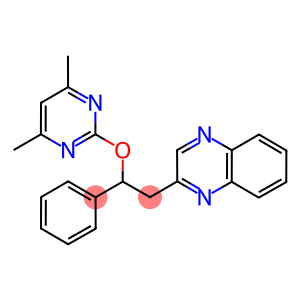 2-[2-((4,6-DIMETHYLPYRIMIDIN-2-YL)OXY)-2-PHENYLETHYL]QUINOXALINE