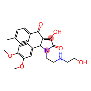 5-(3,4-DIMETHOXYPHENYL)-3-HYDROXY-1-{2-[(2-HYDROXYETHYL)AMINO]ETHYL}-4-(4-METHYLBENZOYL)-1,5-DIHYDRO-2H-PYRROL-2-ONE