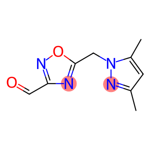 5-[(3,5-DIMETHYL-1H-PYRAZOL-1-YL)METHYL]-1,2,4-OXADIAZOLE-3-CARBALDEHYDE