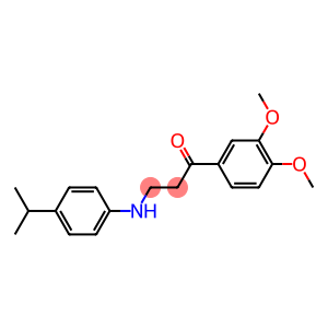 1-(3,4-dimethoxyphenyl)-3-(4-isopropylanilino)-1-propanone