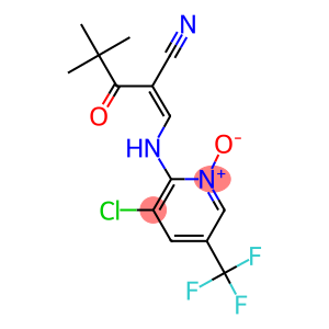 2-(2,2-Dimethylpropanoyl)-3-((3-chloro-1-hydroxy-5-(trifluoromethyl)(2-pyridyl))amino)prop-2-enenitrile