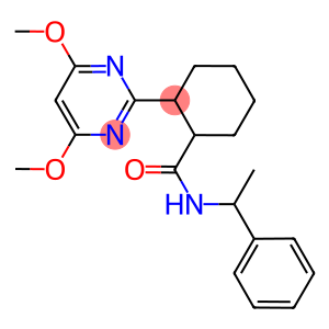 2-(4,6-DIMETHOXYPYRIMIDIN-2-YL)-N-(ALPHA-METHYLBENZYL)CYCLOHEXANECARBOXAMIDE