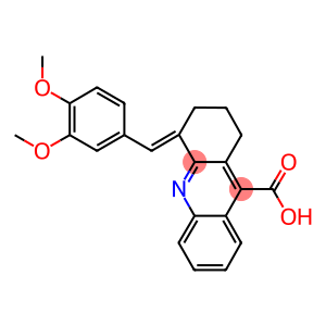 4-(3,4-DIMETHOXY-BENZYLIDENE)-1,2,3,4-TETRAHYDRO-ACRIDINE-9-CARBOXYLIC ACID