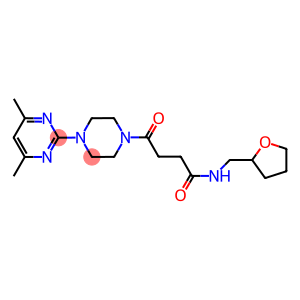 4-[4-(4,6-DIMETHYLPYRIMIDIN-2-YL)PIPERAZIN-1-YL]-4-OXO-N-(TETRAHYDROFURFURYL)BUTANAMIDE