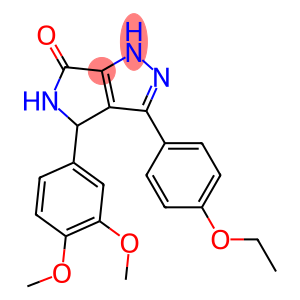 4-(3,4-DIMETHOXYPHENYL)-3-(4-ETHOXYPHENYL)-4,5-DIHYDROPYRROLO[3,4-C]PYRAZOL-6(1H)-ONE