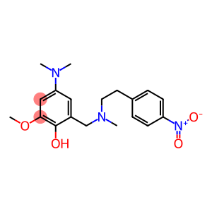 4-DIMETHYLAMINO-2-METHOXY-6-((METHYL-[2-(4-NITROPHENYL)ETHYL]AMINO)METHYL)PHENOL