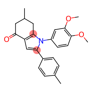 1-(3,4-DIMETHOXYPHENYL)-6-METHYL-2-(4-METHYLPHENYL)-5,6,7-TRIHYDROINDOL-4-ONE