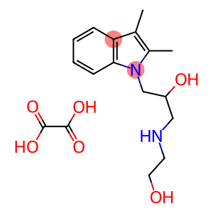 1-(2,3-DIMETHYL-INDOL-1-YL)-3-(2-HYDROXY-ETHYLAMINO)-PROPAN-2-OL OXALATE