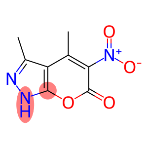 3,4-dimethyl-5-nitro-1,6-dihydropyrano[2,3-c]pyrazol-6-one