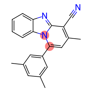 1-(3,5-DIMETHYLPHENYL)-3-METHYLPYRIDO[1,2-A]BENZIMIDAZOLE-4-CARBONITRILE