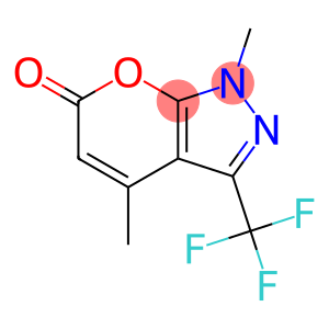 1,4-dimethyl-3-(trifluoromethyl)-1,6-dihydropyrano[2,3-c]pyrazol-6-one