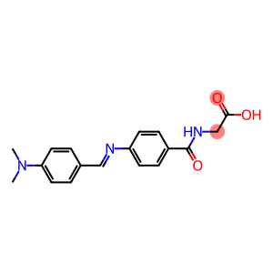 2-[(4-{[4-(dimethylamino)benzylidene]amino}benzoyl)amino]acetic acid