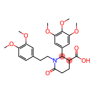 1-(3,4-dimethoxyphenethyl)-6-oxo-2-(3,4,5-trimethoxyphenyl)piperidine-3-carboxylic acid