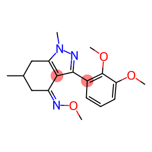 3-(2,3-DIMETHOXYPHENYL)-1,6-DIMETHYL(5,6,7-TRIHYDRO1H-INDAZOL)-4-O-METHYLOXIME