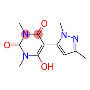 5-(1,3-dimethyl-1H-pyrazol-5-yl)-6-hydroxy-1,3-dimethyl-2,4(1H,3H)-pyrimidinedione