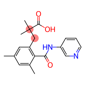 3-{3,5-dimethyl-2-[(3-pyridylamino)carbonyl]phenyl}-2,2-dimethylpropanoic acid