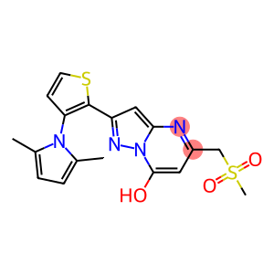 2-[3-(2,5-dimethyl-1H-pyrrol-1-yl)-2-thienyl]-5-[(methylsulfonyl)methyl]pyrazolo[1,5-a]pyrimidin-7-ol